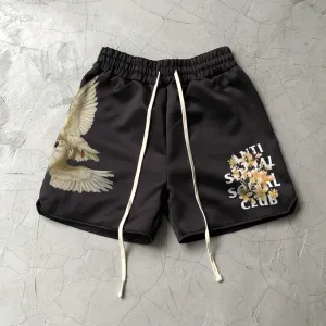 Blavra Vintage Print Street Casual Sports Shorts