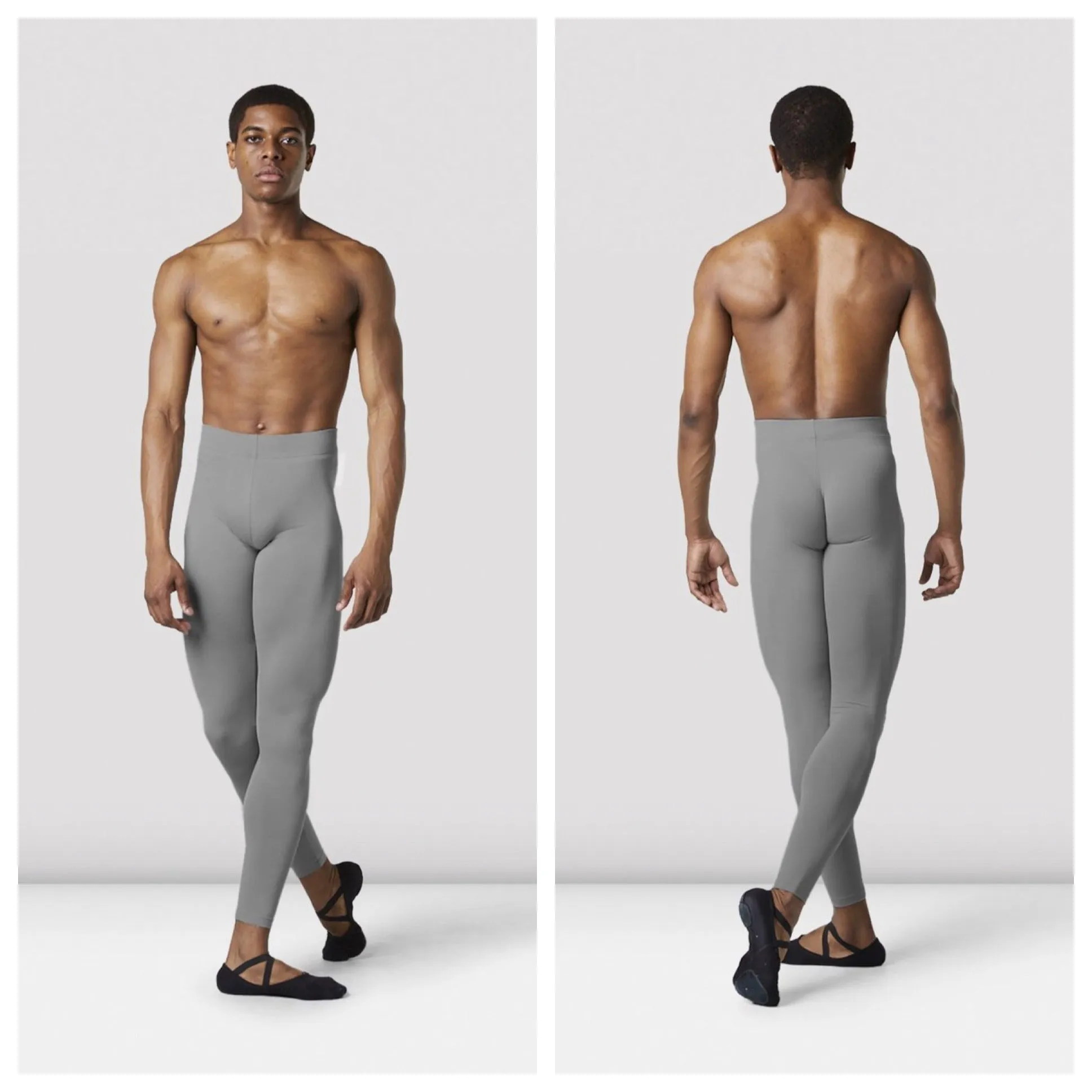 Bloch - Footless Full Length Dance Tight - Men’s (MP002) - Gun Metal
