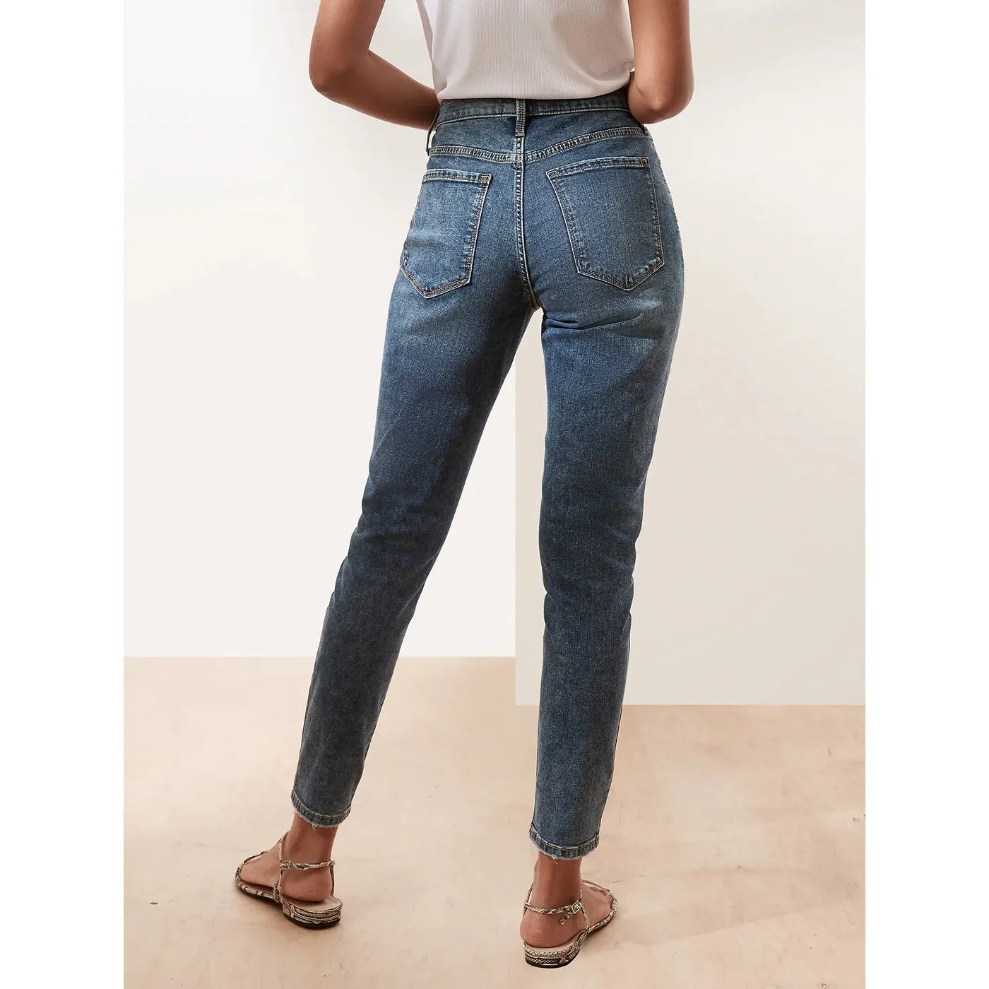 BR High Rise Destructed Skinny Jeans