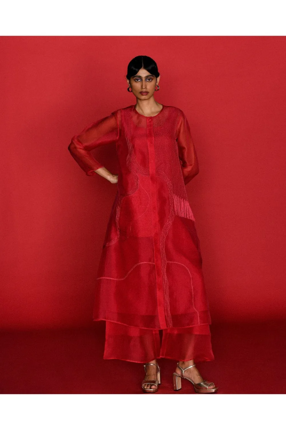 CERISE KURTA SET