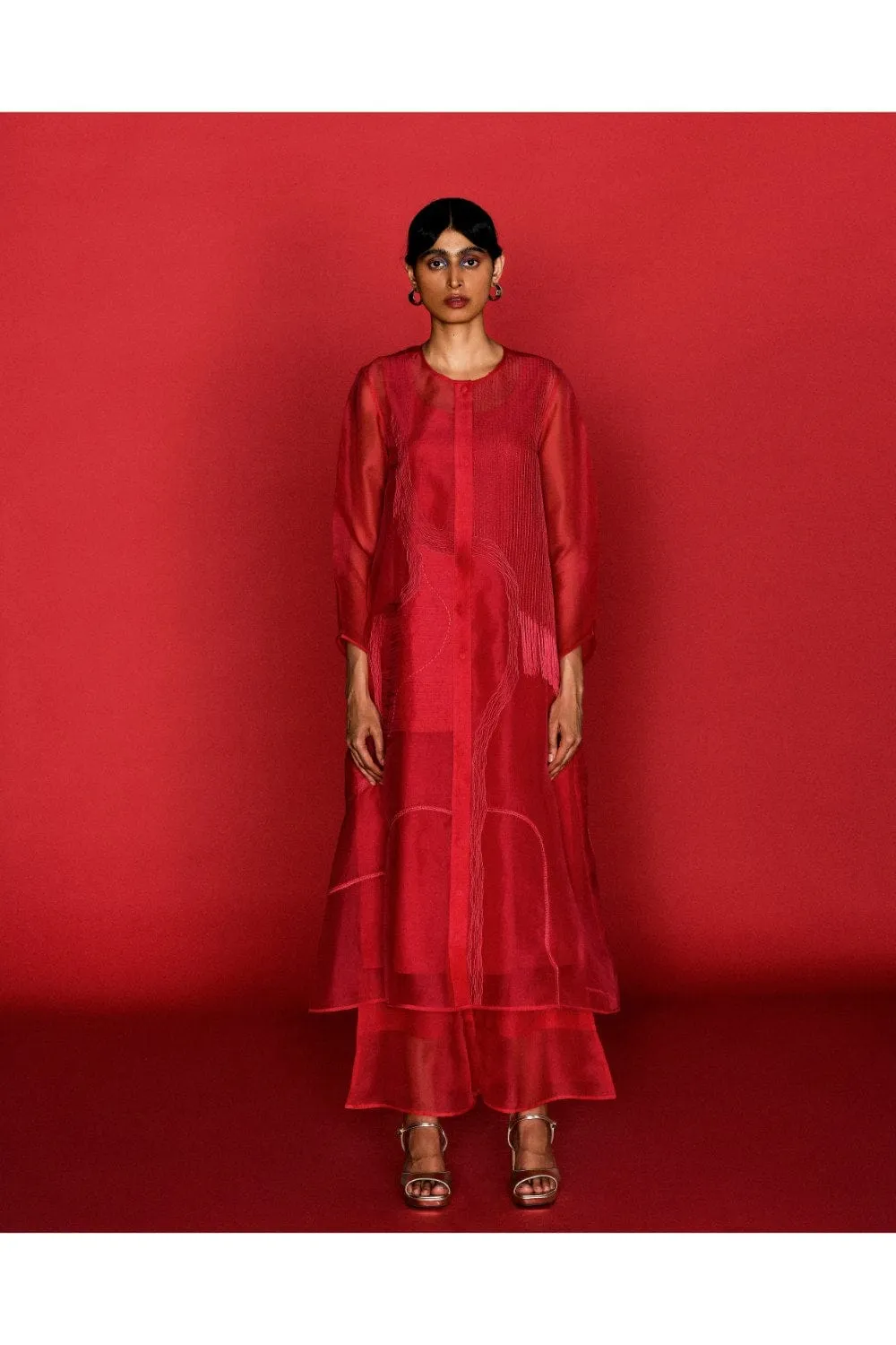 CERISE KURTA SET