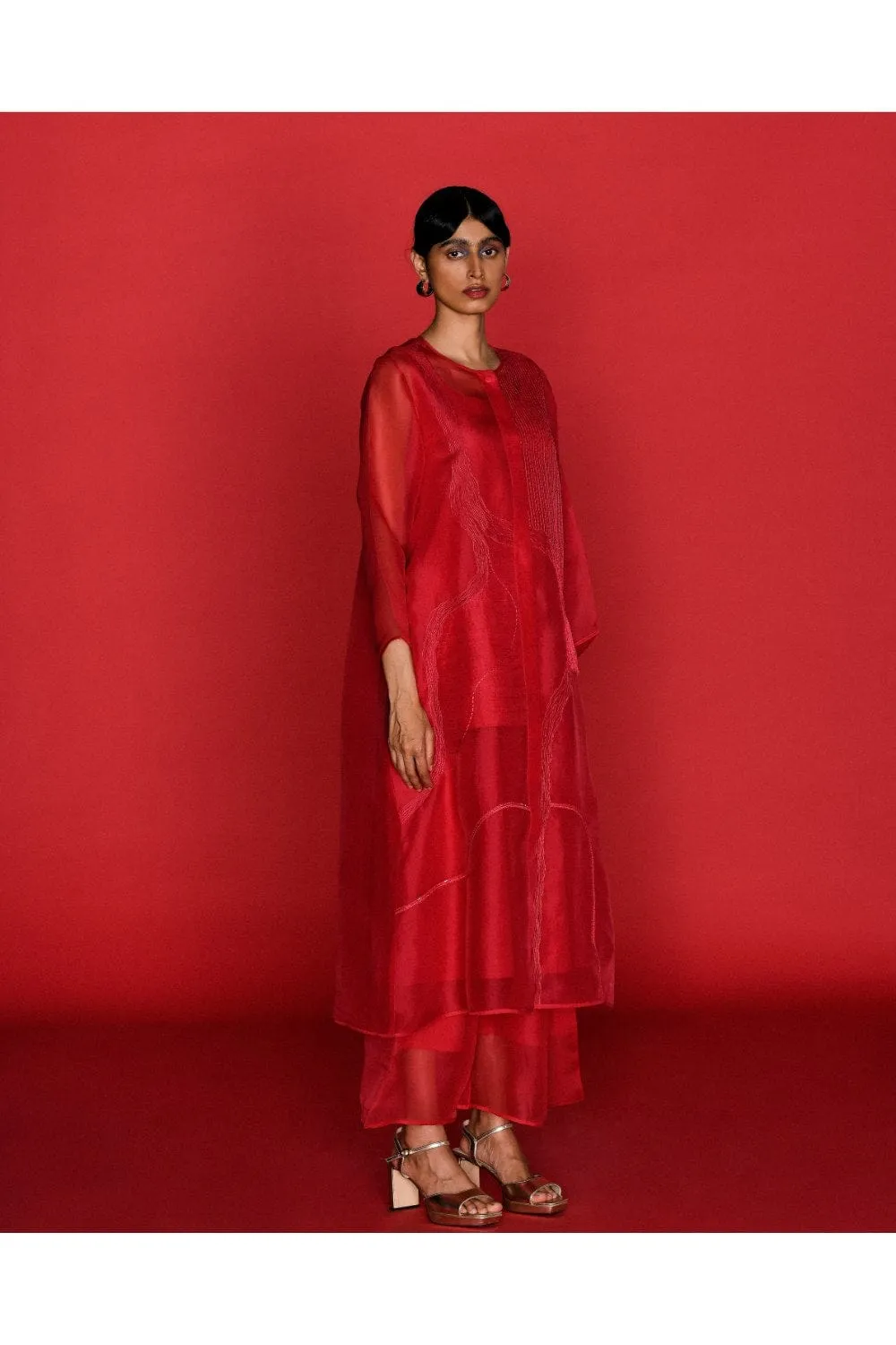 CERISE KURTA SET