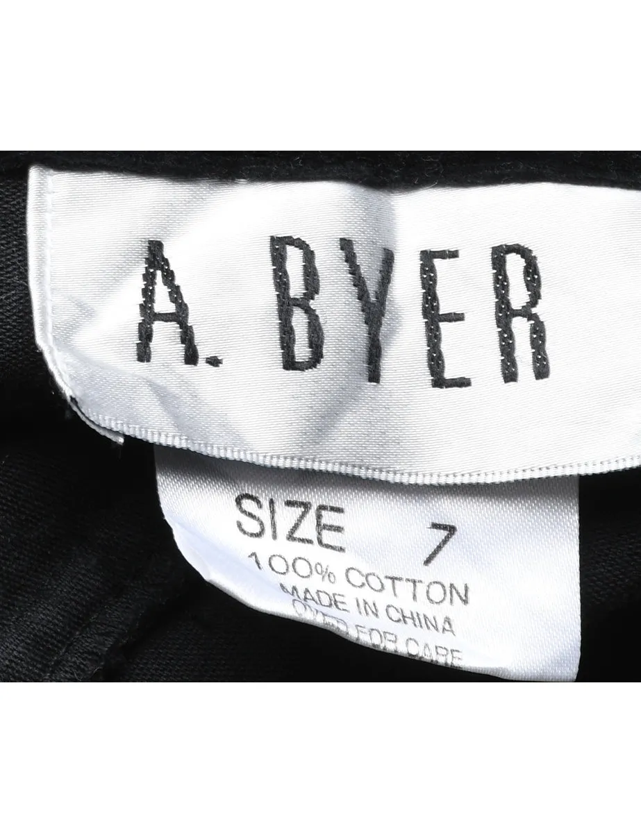 Classic Black Velvet Trousers - W27 L30