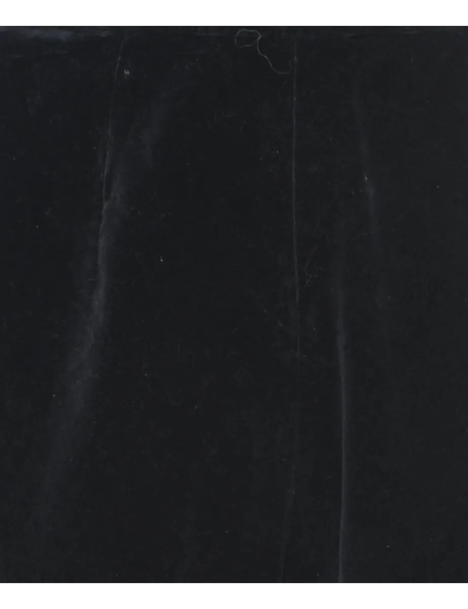 Classic Black Velvet Trousers - W27 L30