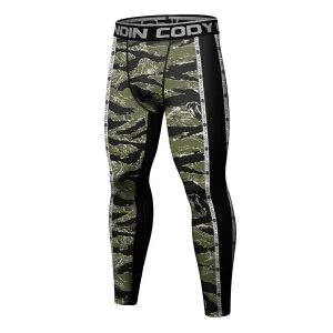 Cody Lundin - Green Canopy - BJJ compression tights /rash guard / Spats /Pants
