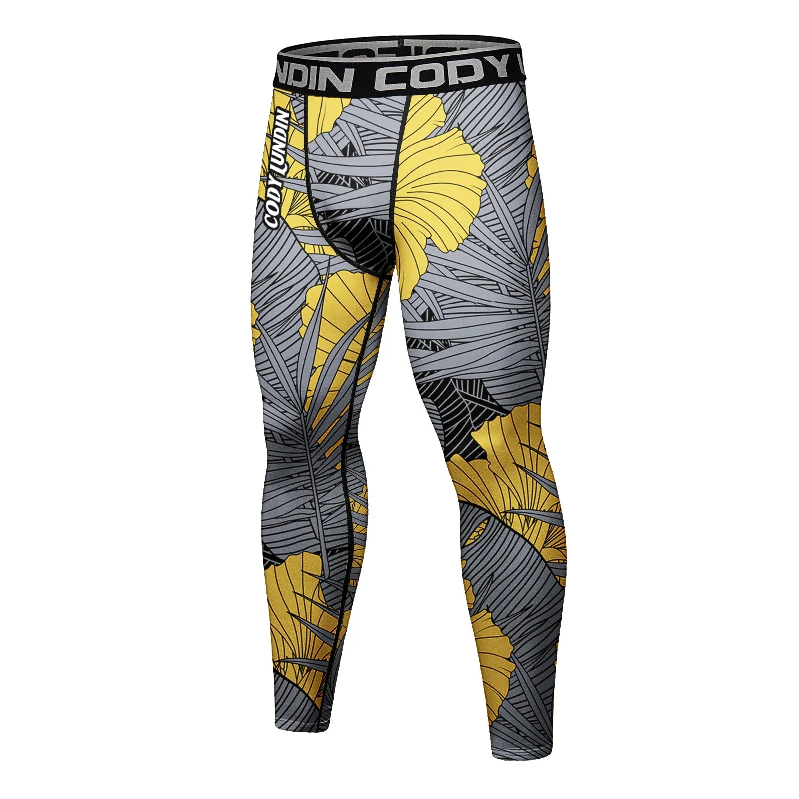 Cody Lundin - Hibiscus - BJJ compression tights /rash guard / Spats /Pants