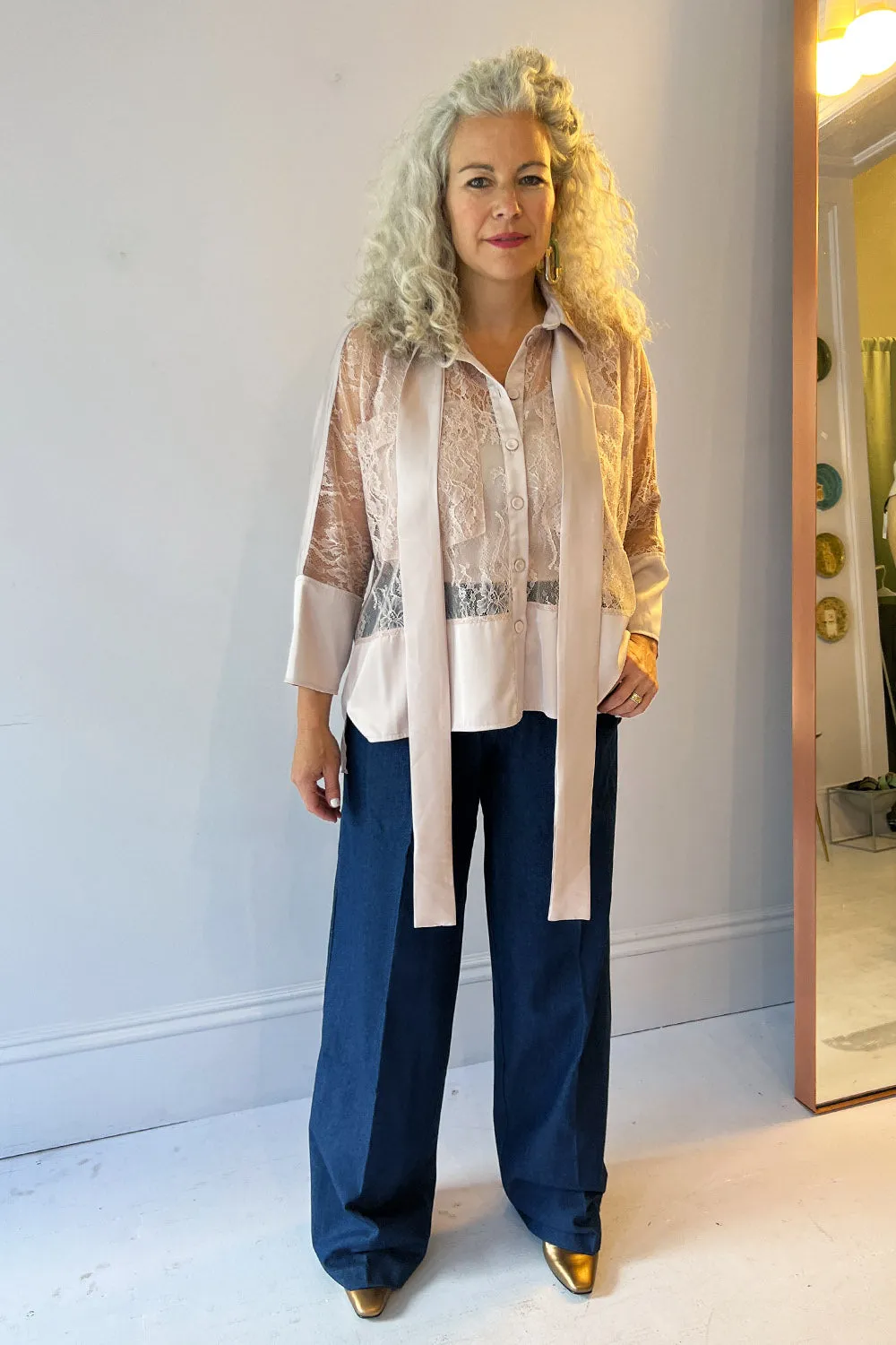 CO|TE- Lea Pants: Dark Denim
