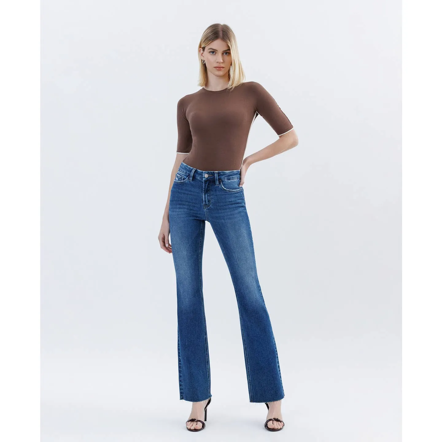 Curvy Lovervet High Rise Seamless Waistband Bootcut