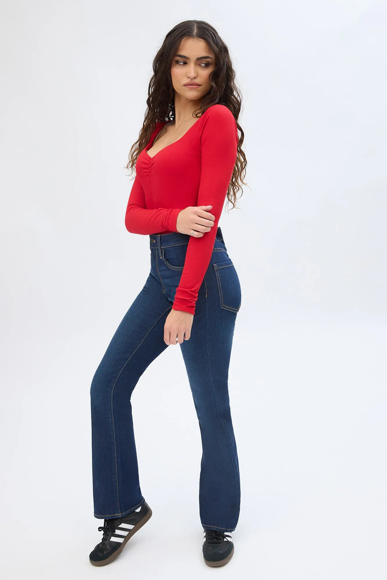 High Rise Bootcut Jeans