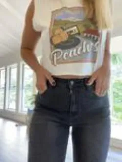 Jaase charcoal high waisted denim jeans