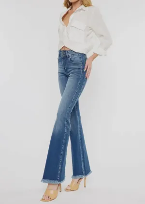 Kylee Bootcut High Rise Side Panel Jeans