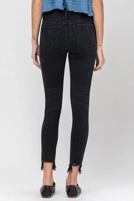 MARLIN MID RISE DISTRESSED JEANS