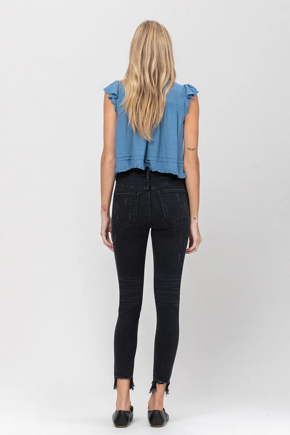 MARLIN MID RISE DISTRESSED JEANS