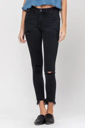 MARLIN MID RISE DISTRESSED JEANS