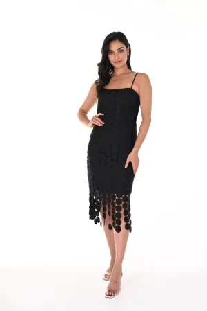 MULTI CIRCLE CUTOUT DRESS