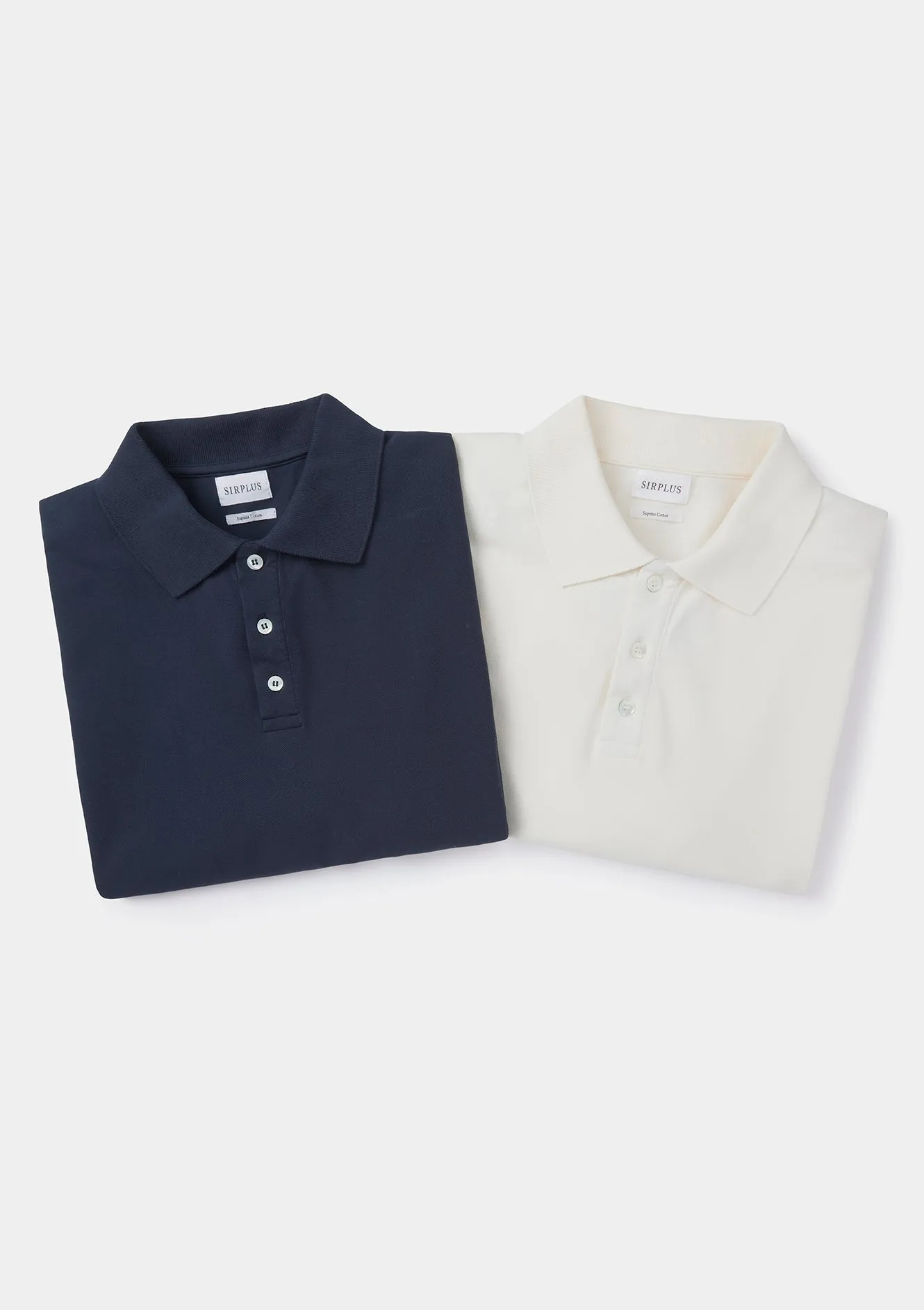 Navy Pique Cotton Polo Shirt