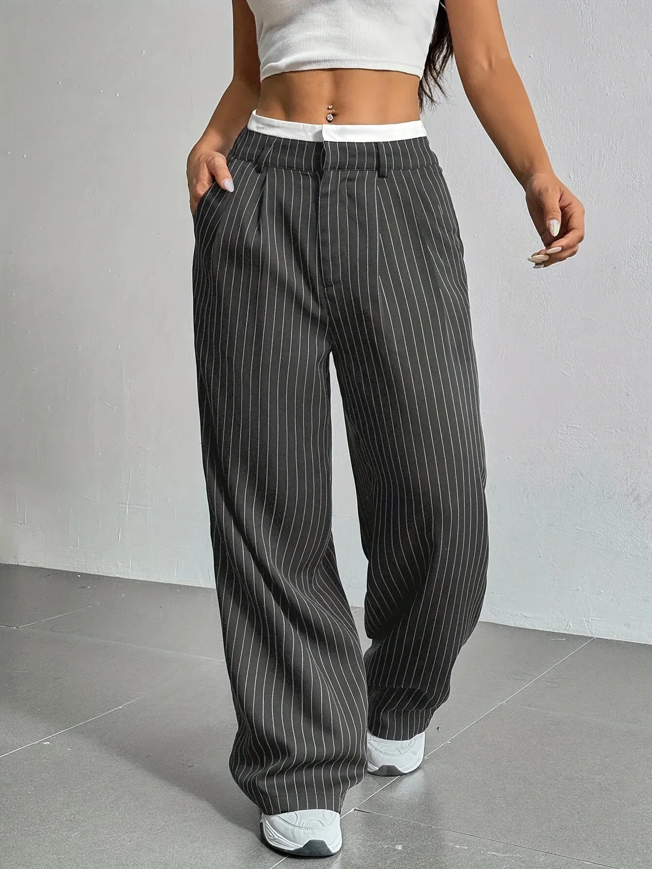 Nina Striped Trousers