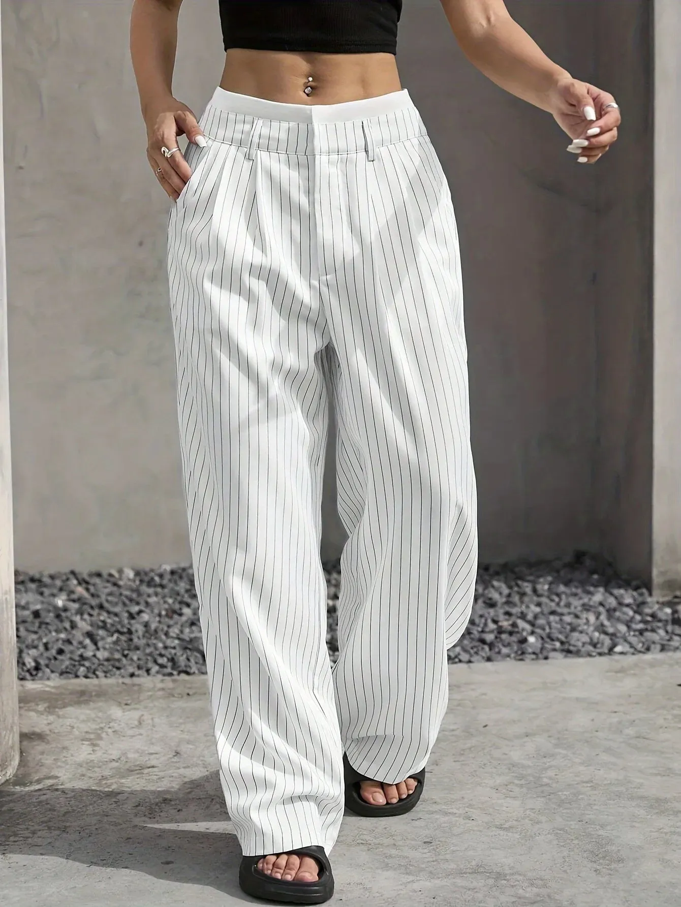 Nina Striped Trousers
