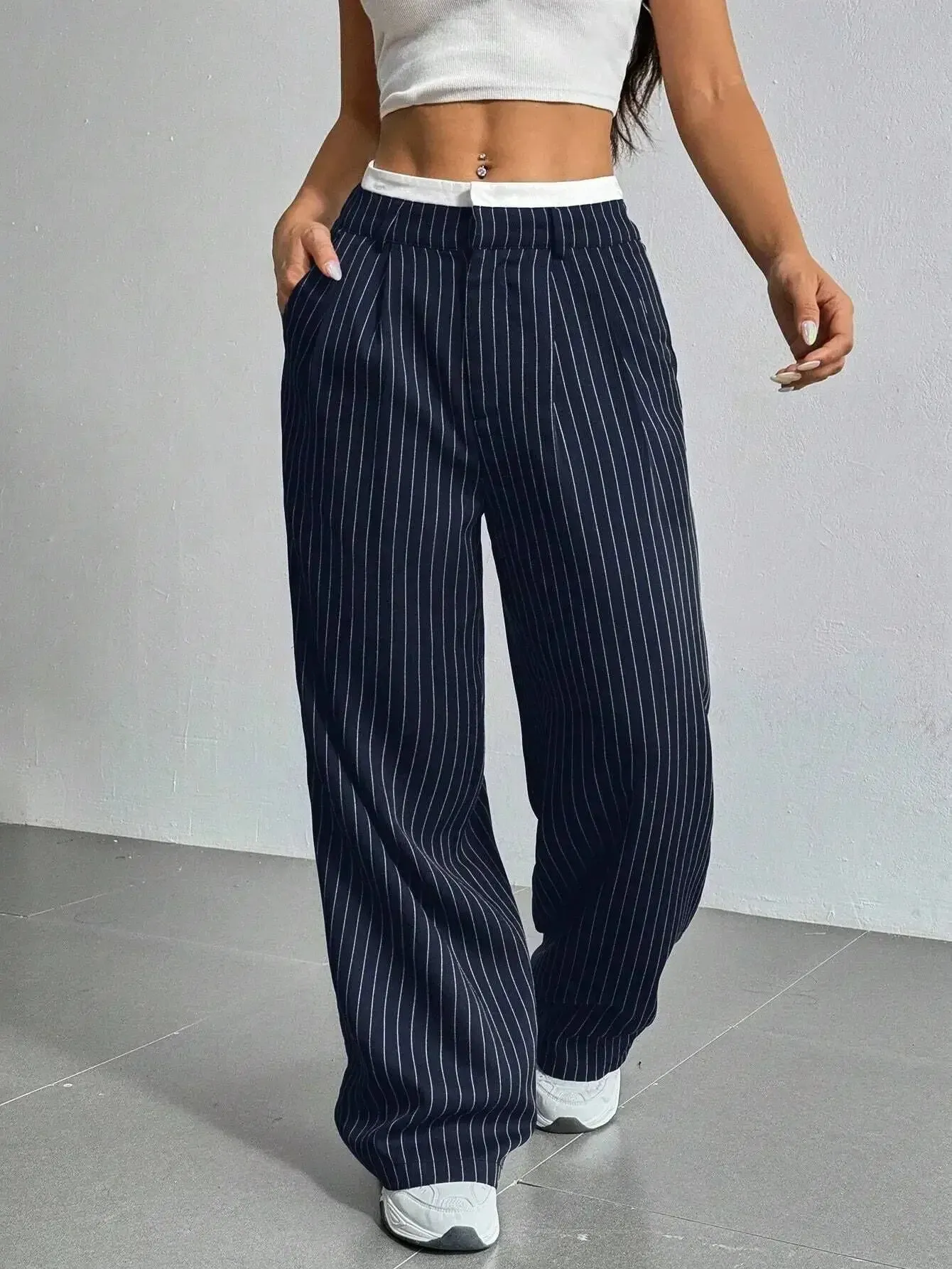 Nina Striped Trousers