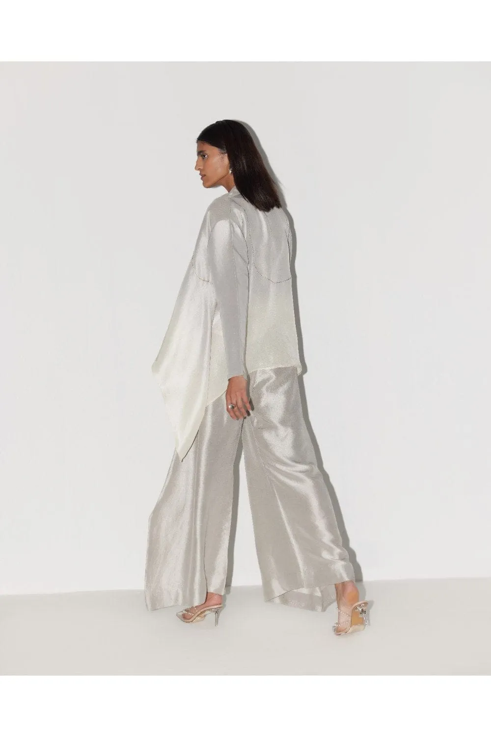 OMBRE GREY SILK COORDS