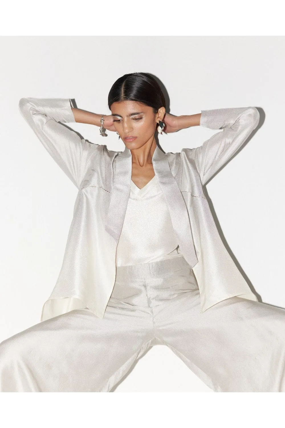 OMBRE GREY SILK COORDS