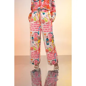 Poppi Summer Print Wide Legged Cyrus Trousers