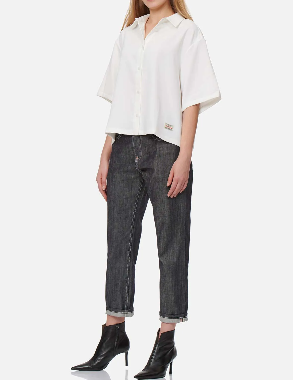 Seagull Embroidery Loose-fit Shirt