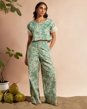 Sweet Nothing Floral Wide-Legged Pants