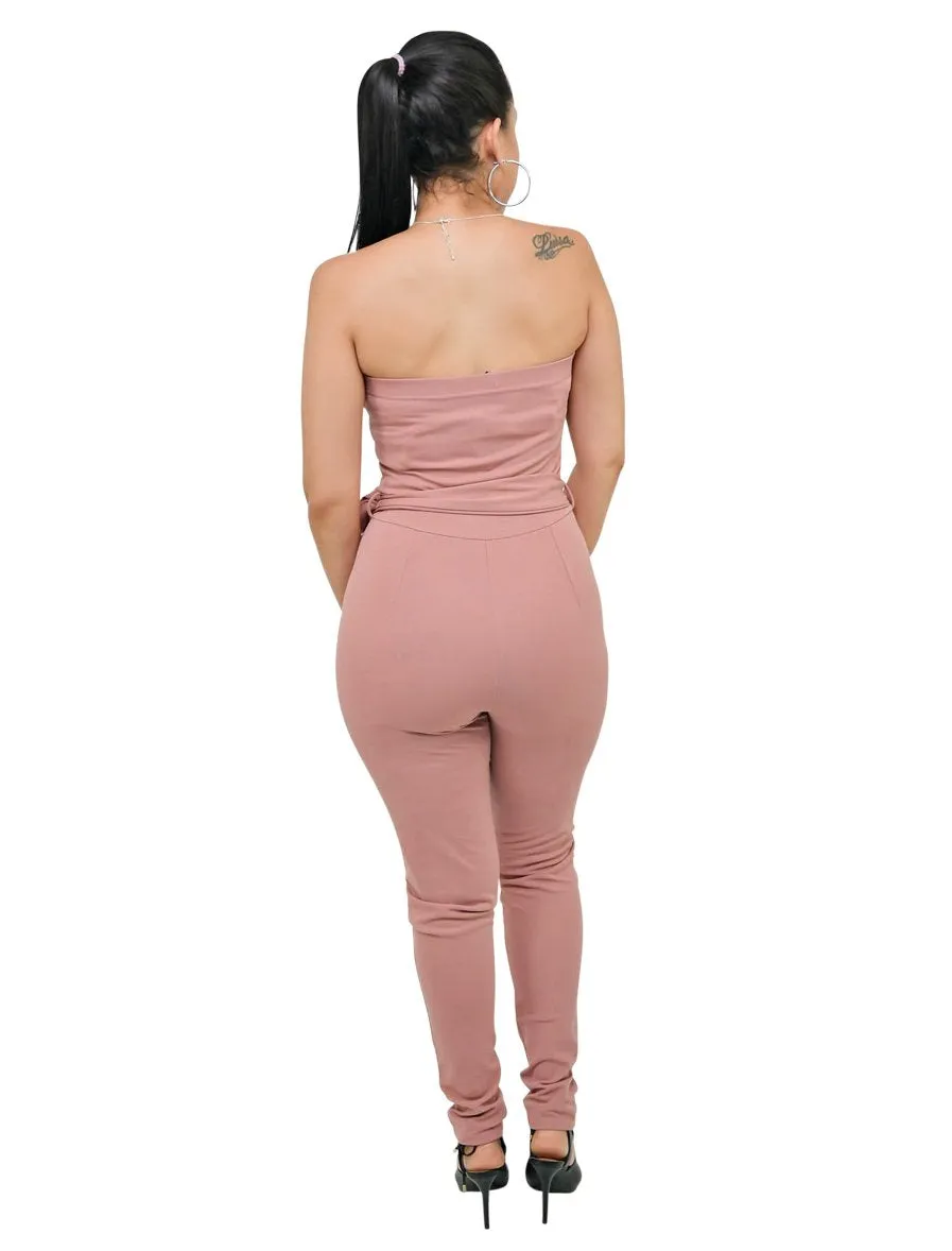 V-Neck Dressy Jumpsuit
