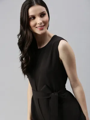 Women Solid Black Jumpsuits