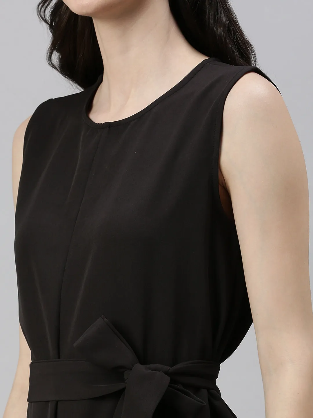 Women Solid Black Jumpsuits